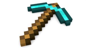 minecraft, wallpaper, pickaxe